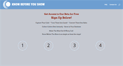 Desktop Screenshot of knowbeforeyoushow.com